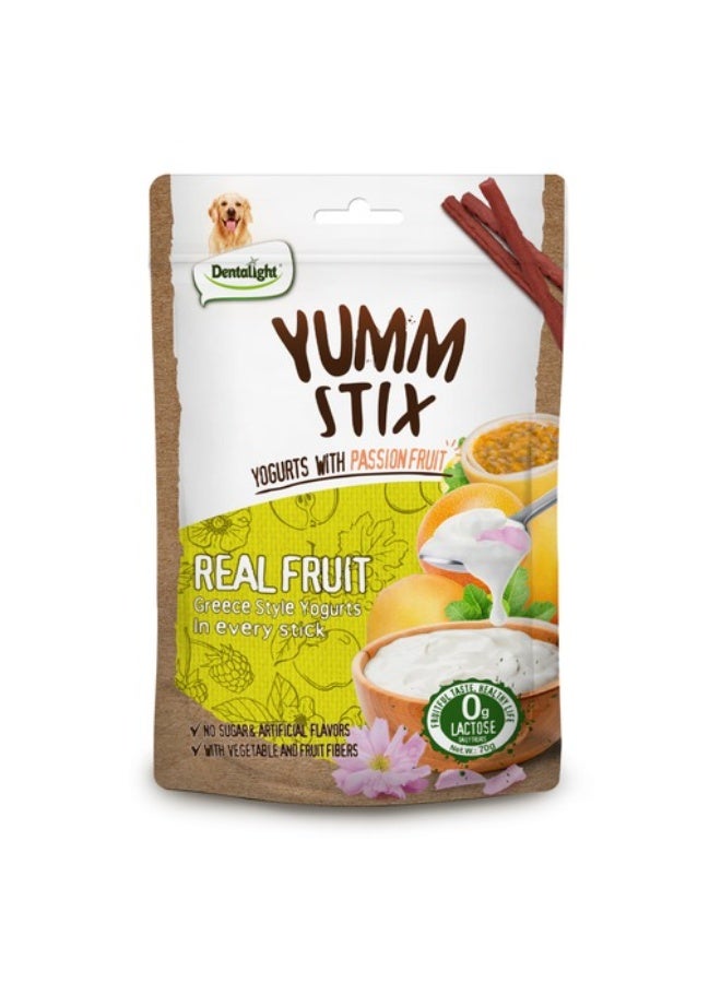 Dentalight Yumm stix-Treat For Dogs-Yogurts with Passion Fruit 70g - Image 1